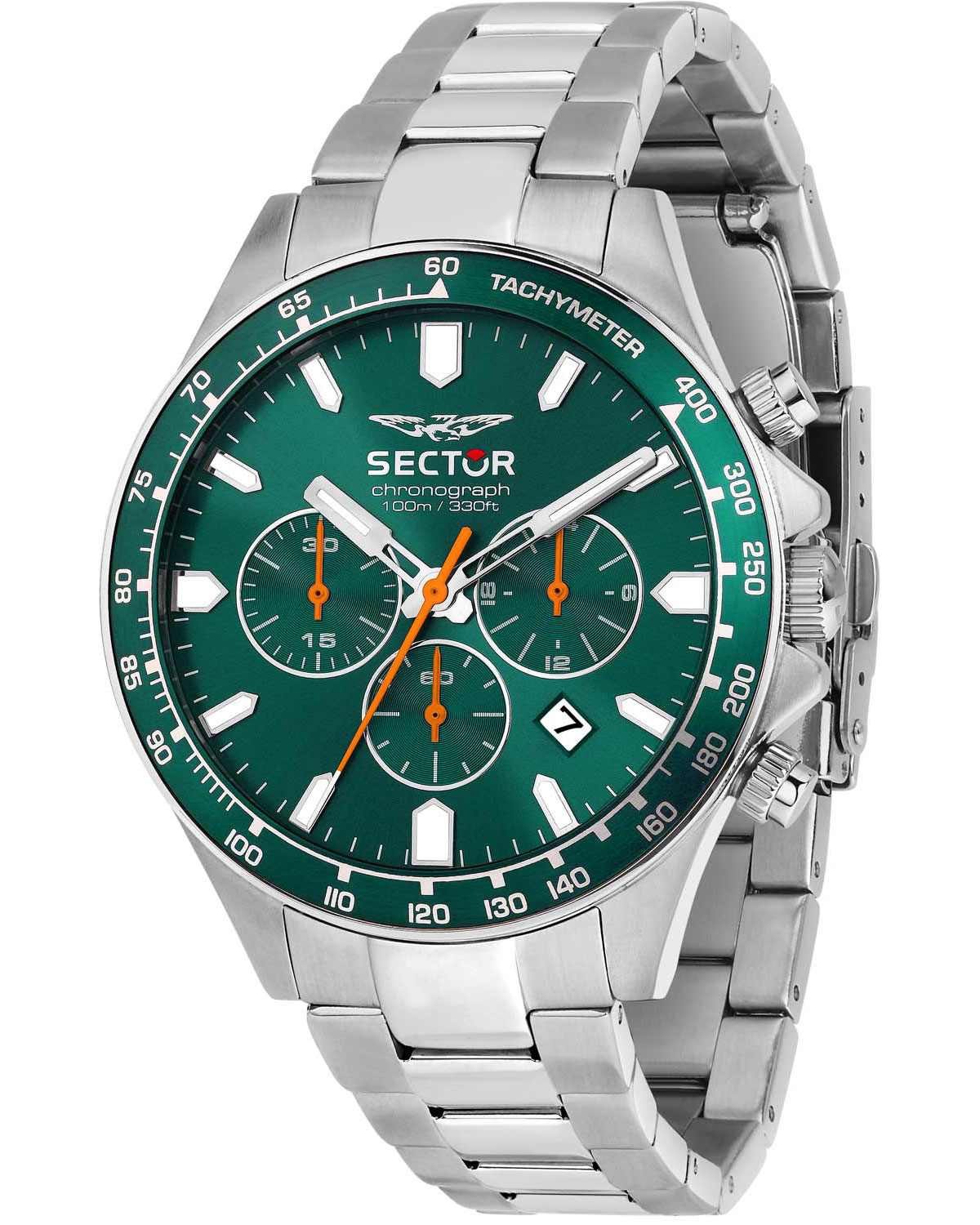 Ρολόι SECTOR 230 Chronograph Silver Stainless Steel Bracelet