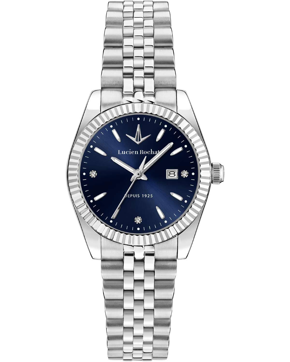 Ρολόι LUCIEN ROCHAT Bienne Diamonds Silver Stainless Steel Bracelet
