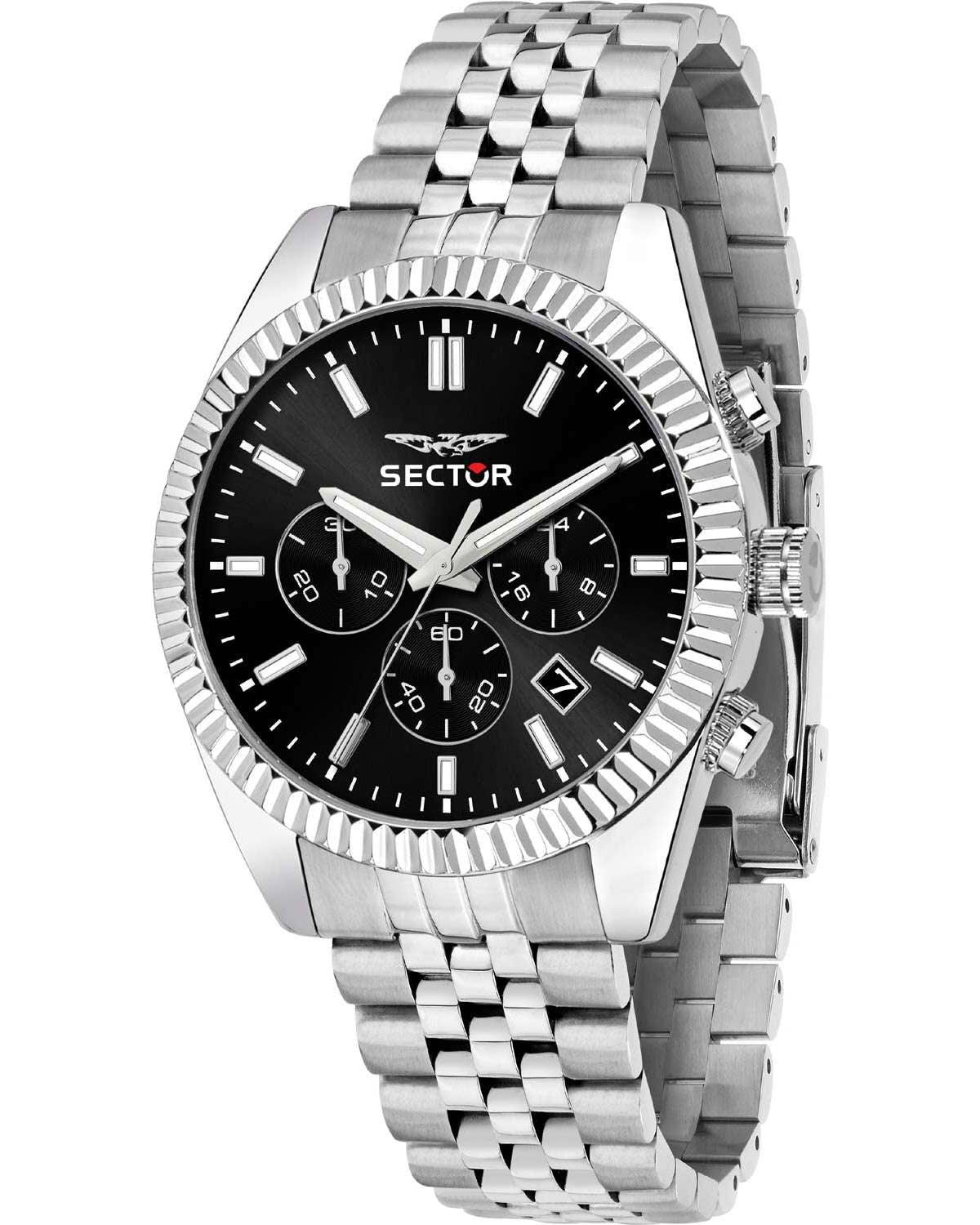 Ρολόι SECTOR 240 Chronograph Silver Stainless Steel Bracelet