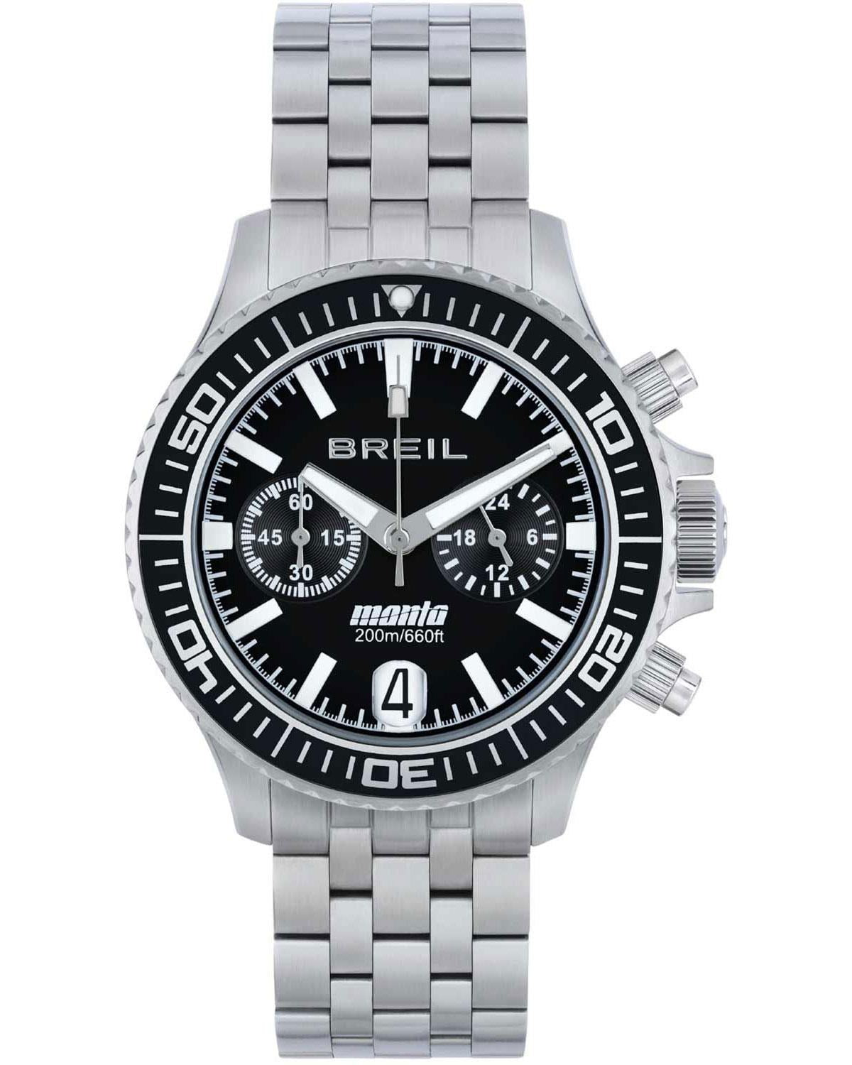 Ρολόι BREIL Manta P.R.O. Chronograph Silver Stainless Steel Bracelet