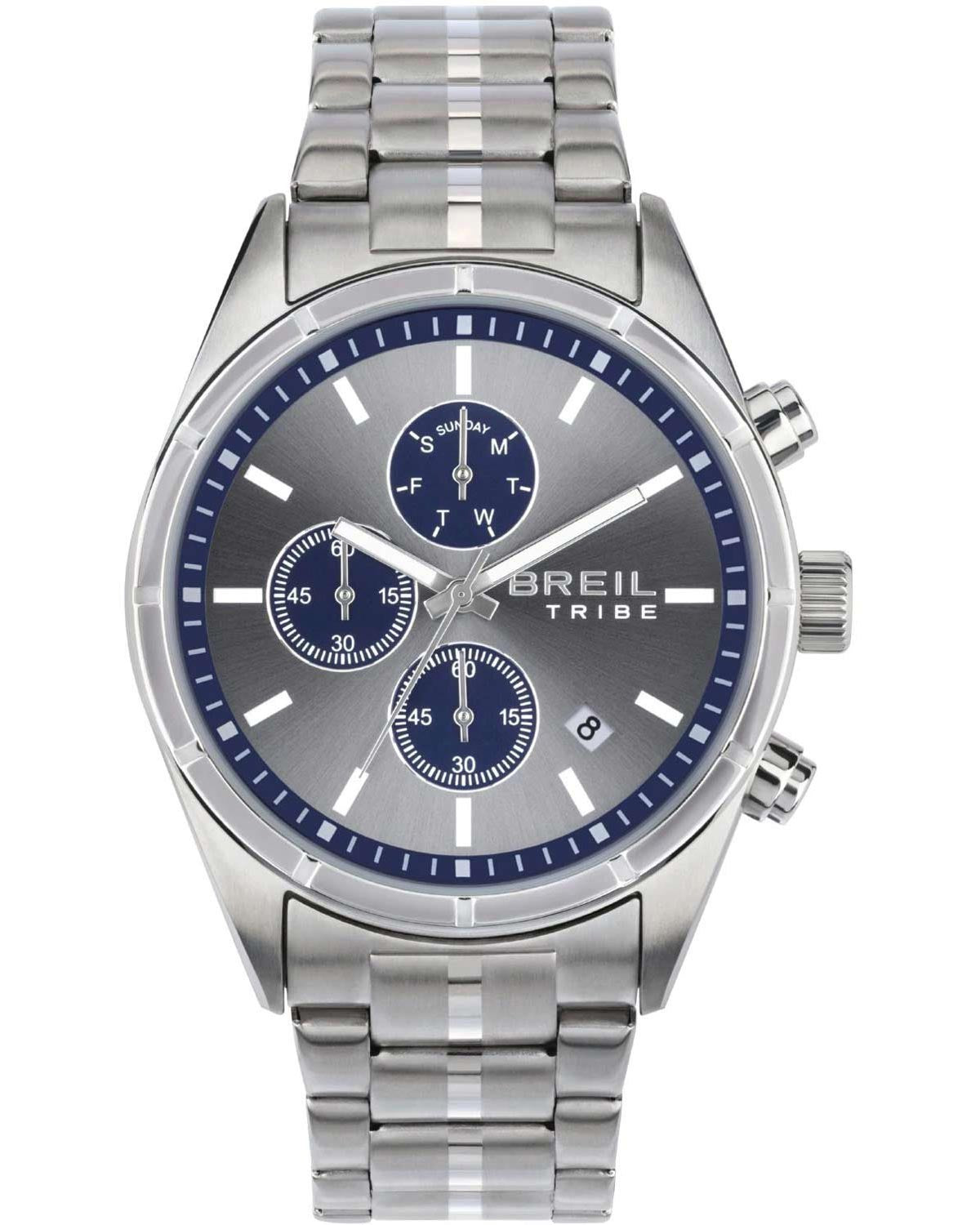 Ρολόι BREIL Tribe Captain Chronograph Grey Stainless Steel Bracelet