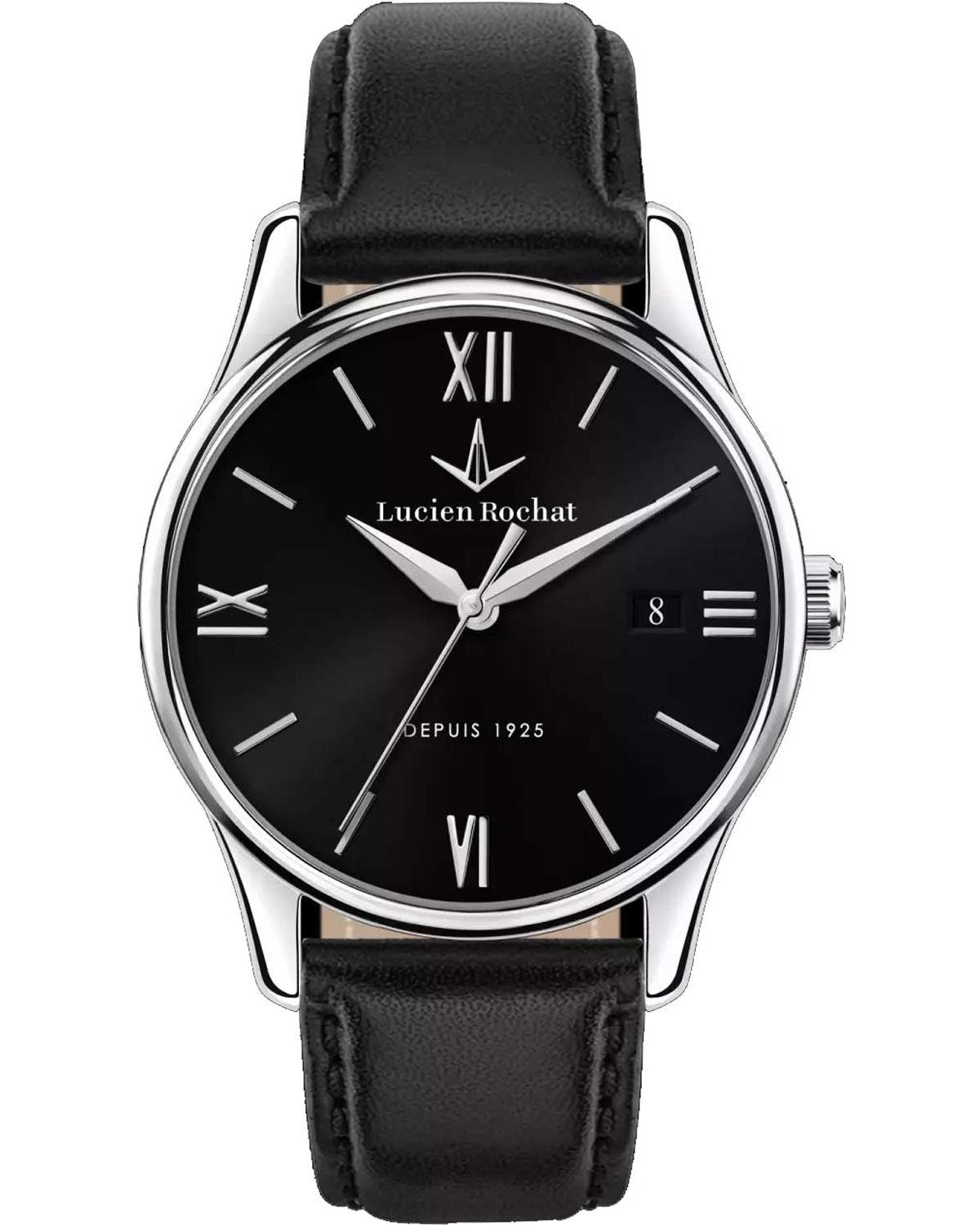 Ρολόι LUCIEN ROCHAT Montreux Black Leather Strap