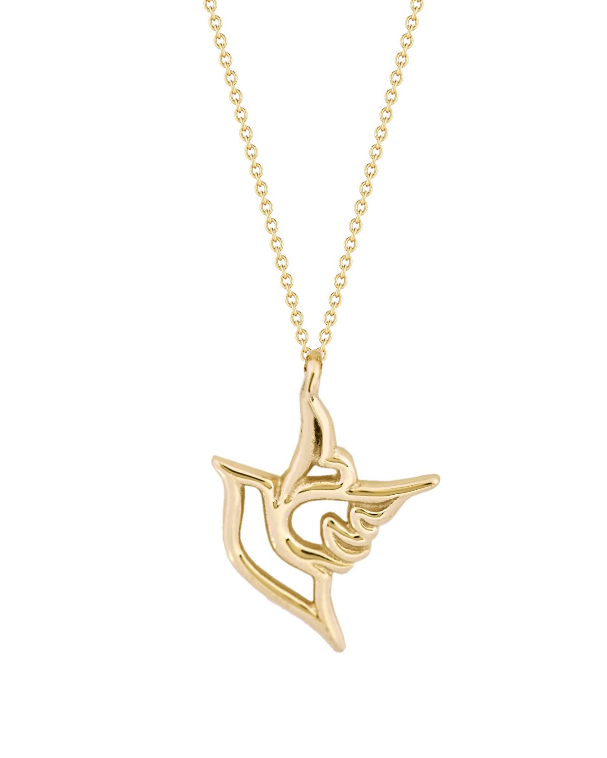 Κολιέ πουλί της SOLEDOR από χρυσό 14Κ της σειράς SYMBOLIC TREASURES