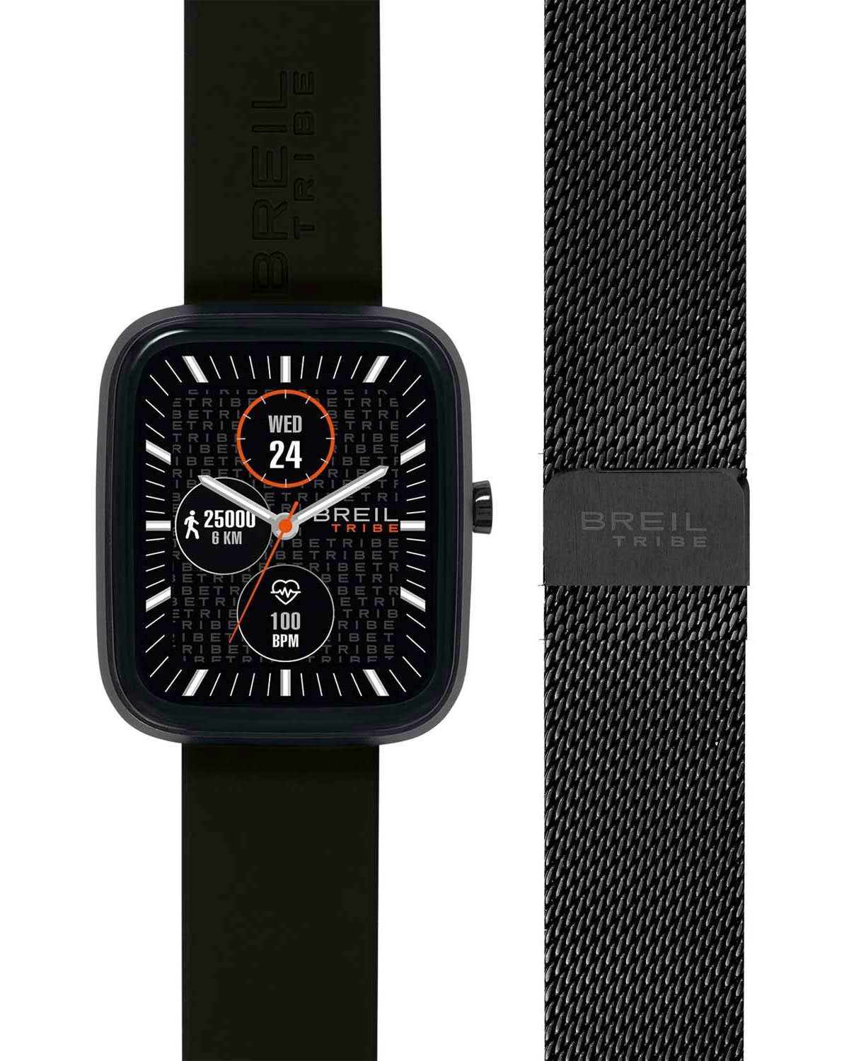 Ρολόι BREIL Tribe SBT-3 Smartwatch Black Silicone Strap
