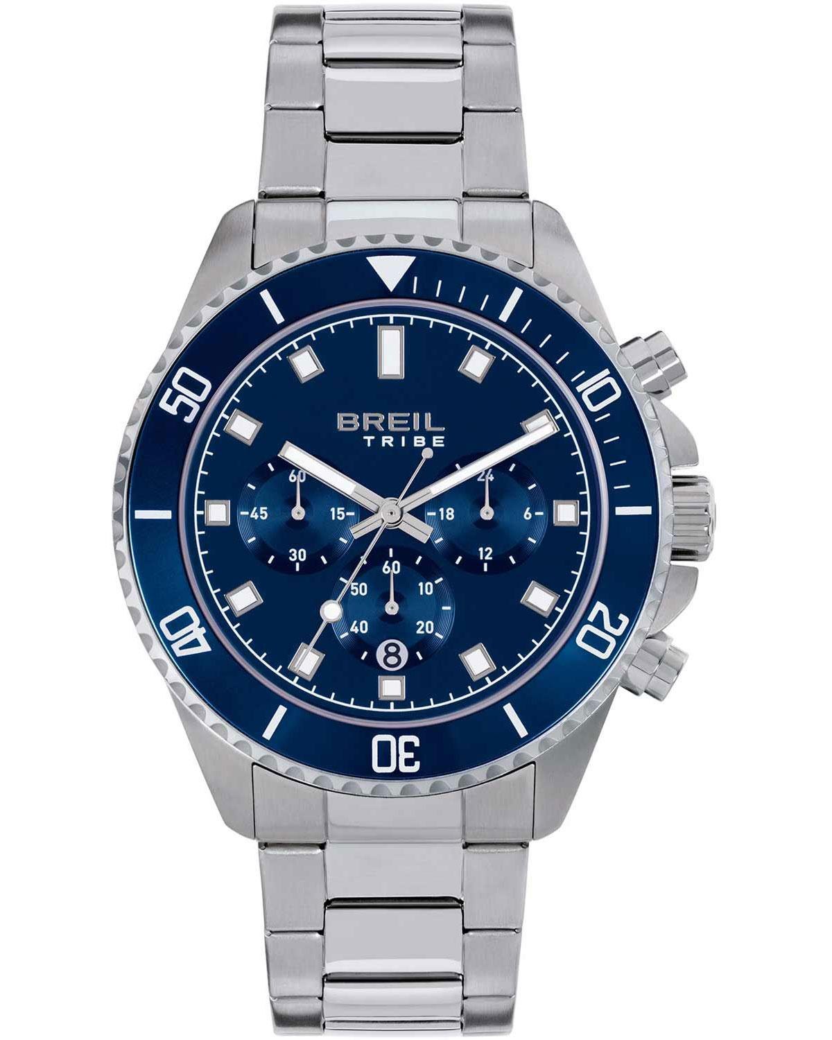 Ρολόι BREIL Tribe Stand Guard Chronograph Silver Stainless Steel Bracelet