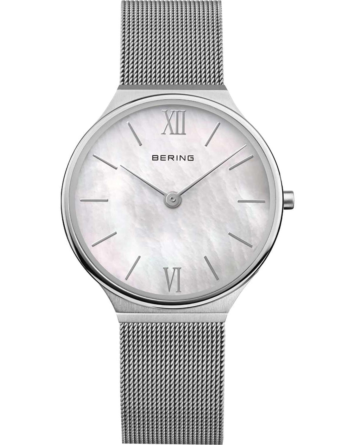 Γυναικείο ρολόι BERING Ultra Slim με ασημί μπρασελέ