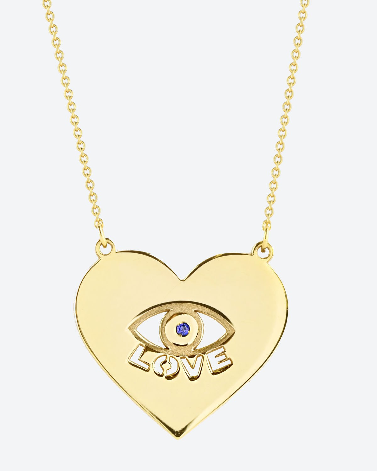 Κολιέ Eye Love από χρυσό 14Κ της σειράς FOREVER I SEE LOVE της SOLEDOR