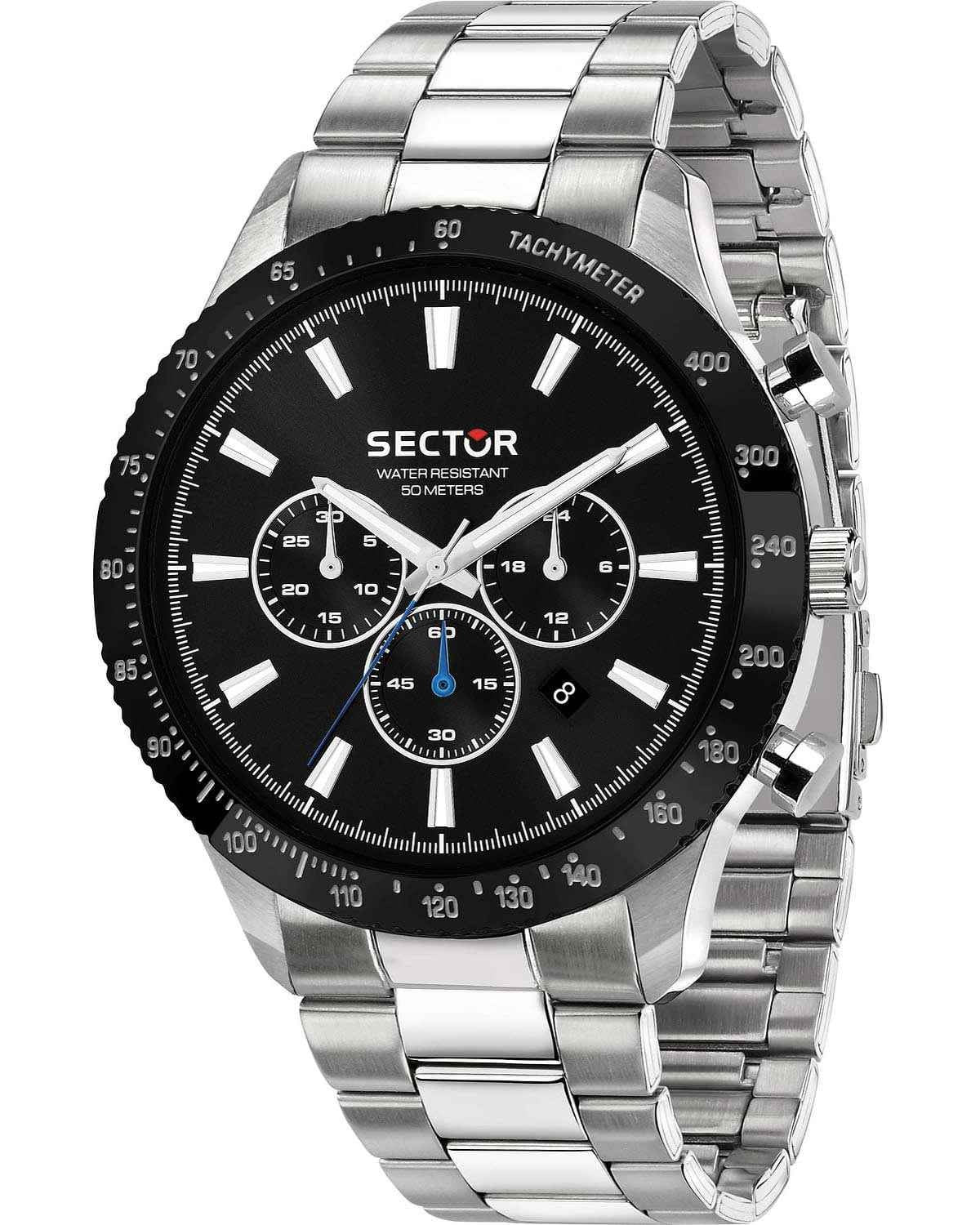 Ρολόι SECTOR 270 Chronograph Silver Stainless Steel Bracelet