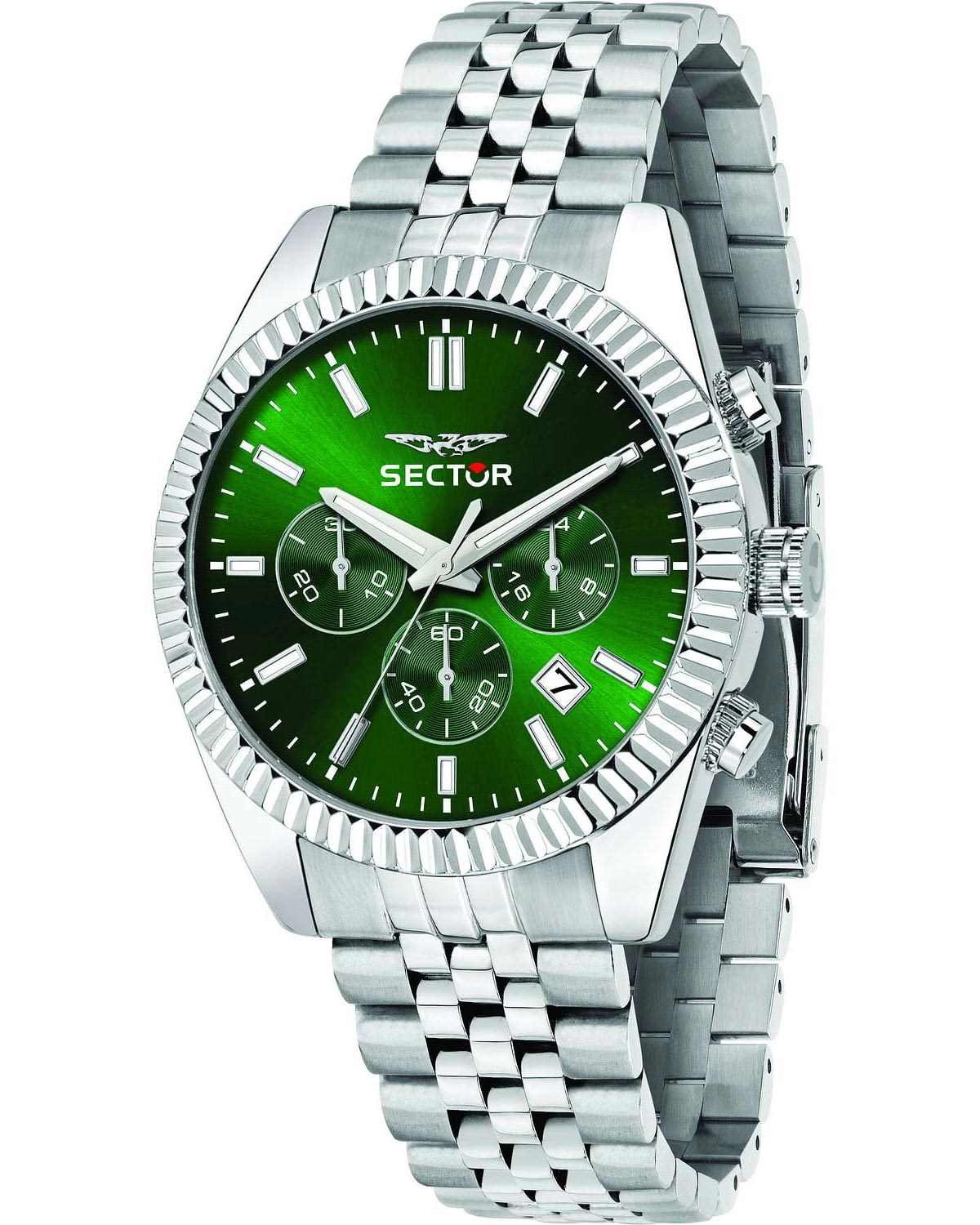 Ρολόι SECTOR 240 Chronograph Silver Stainless Steel Bracelet