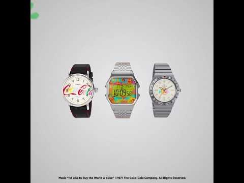 Ρολόι TIMEX Weekender Coca-Cola 1971 Red Fabric Strap