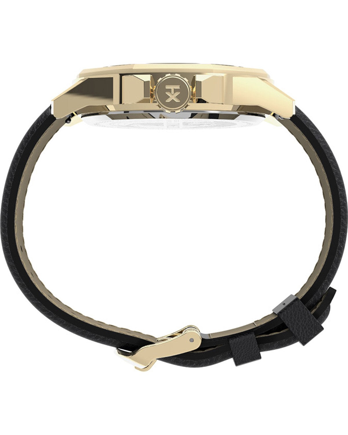 TIMEX Essex Avenue Black Leather Strap