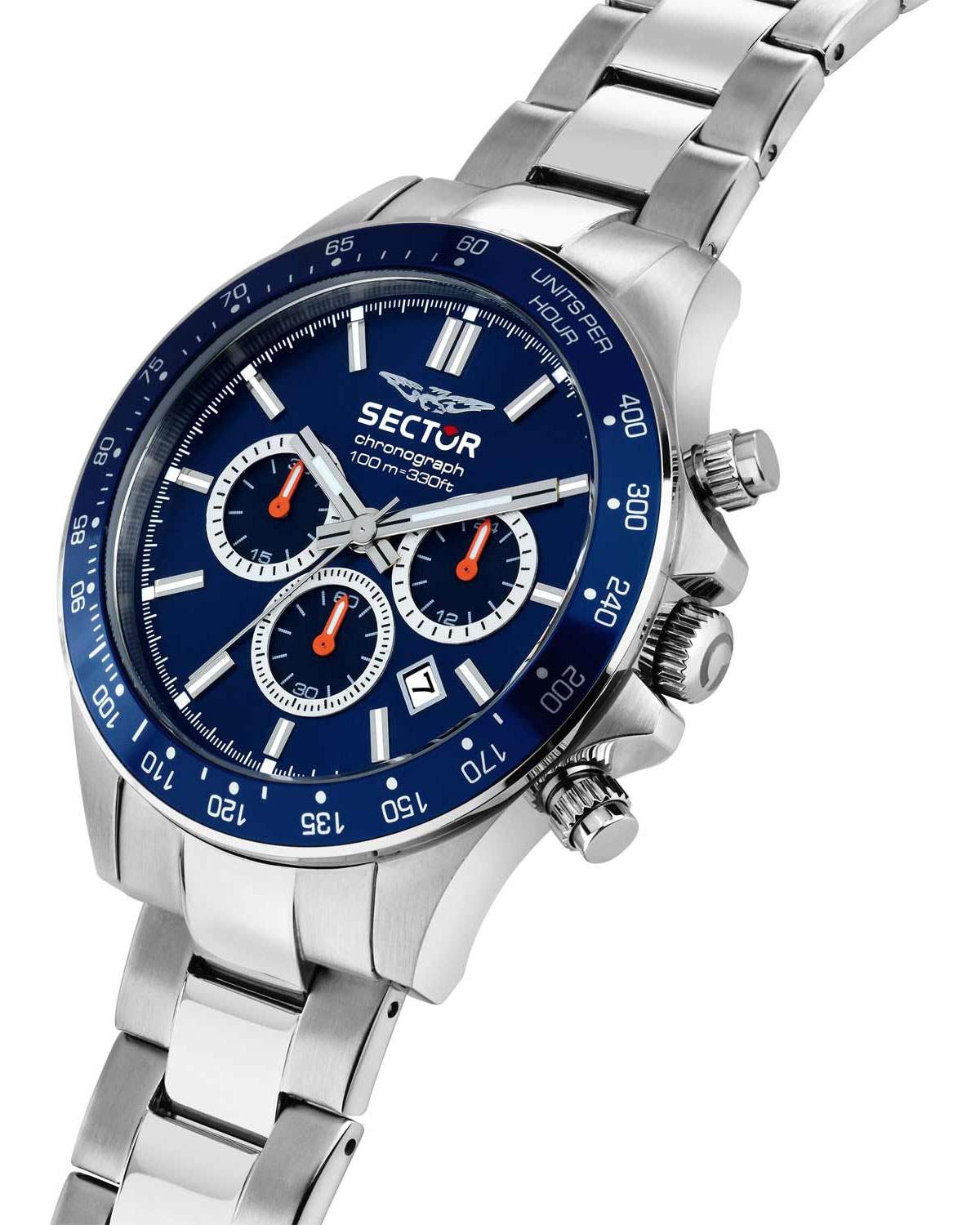 Ρολόι SECTOR 230 Chronograph Silver Stainless Steel Bracelet