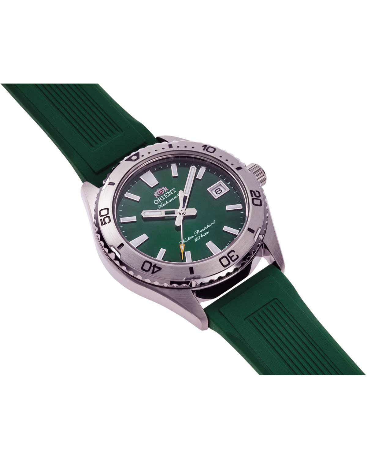 Ρολόι ORIENT Sports Mako 40 Automatic Green Synthetic Strap