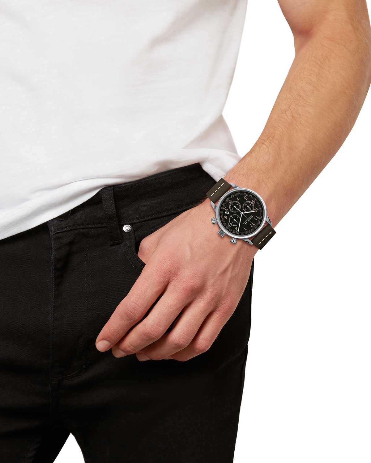 Ρολόι BREIL Outrider Chronograph Brown Leather Strap