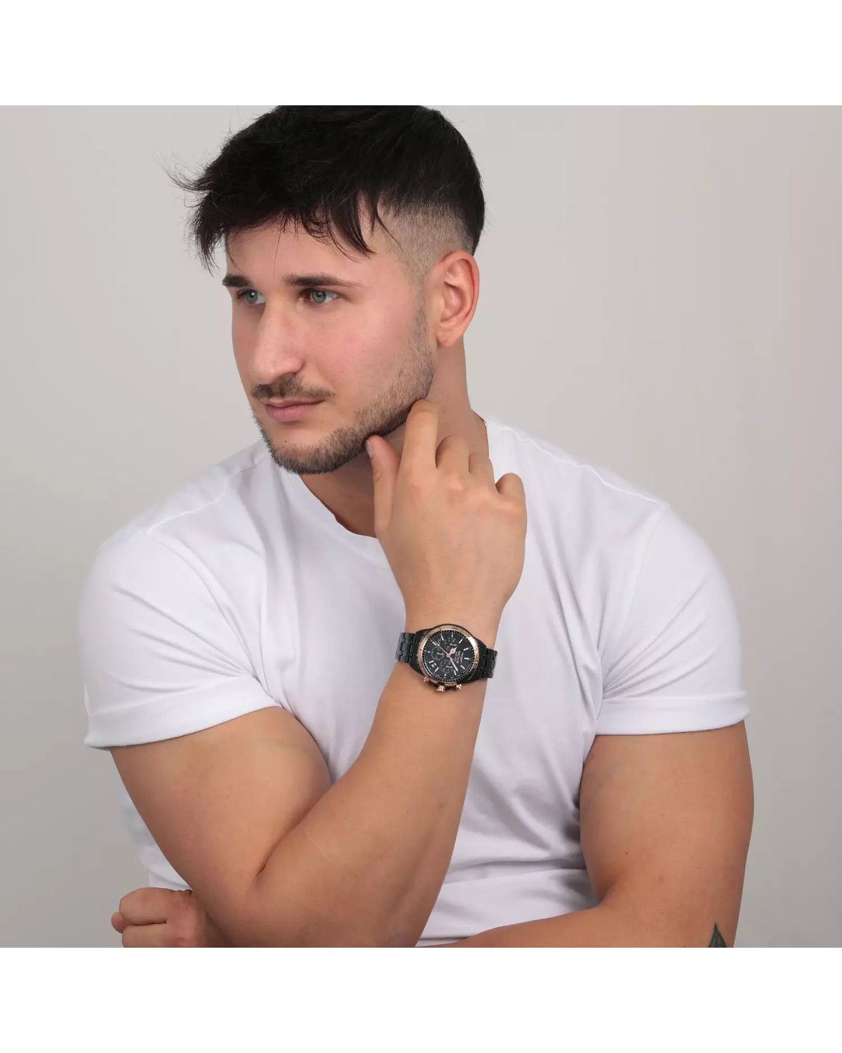 Ρολόι SECTOR 650 Chronograph Black Metallic Bracelet
