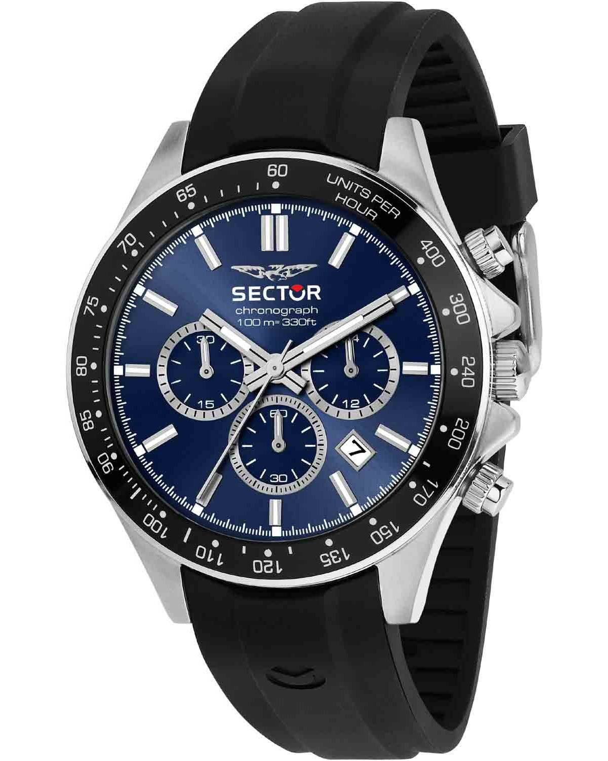 Ρολόι SECTOR 230 Chronograph Silver Stainless Steel Bracelet Gift Set