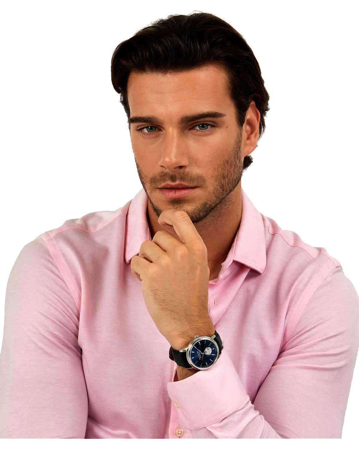 Ρολόι LUCIEN ROCHAT Iconic Automatic Black Leather Strap