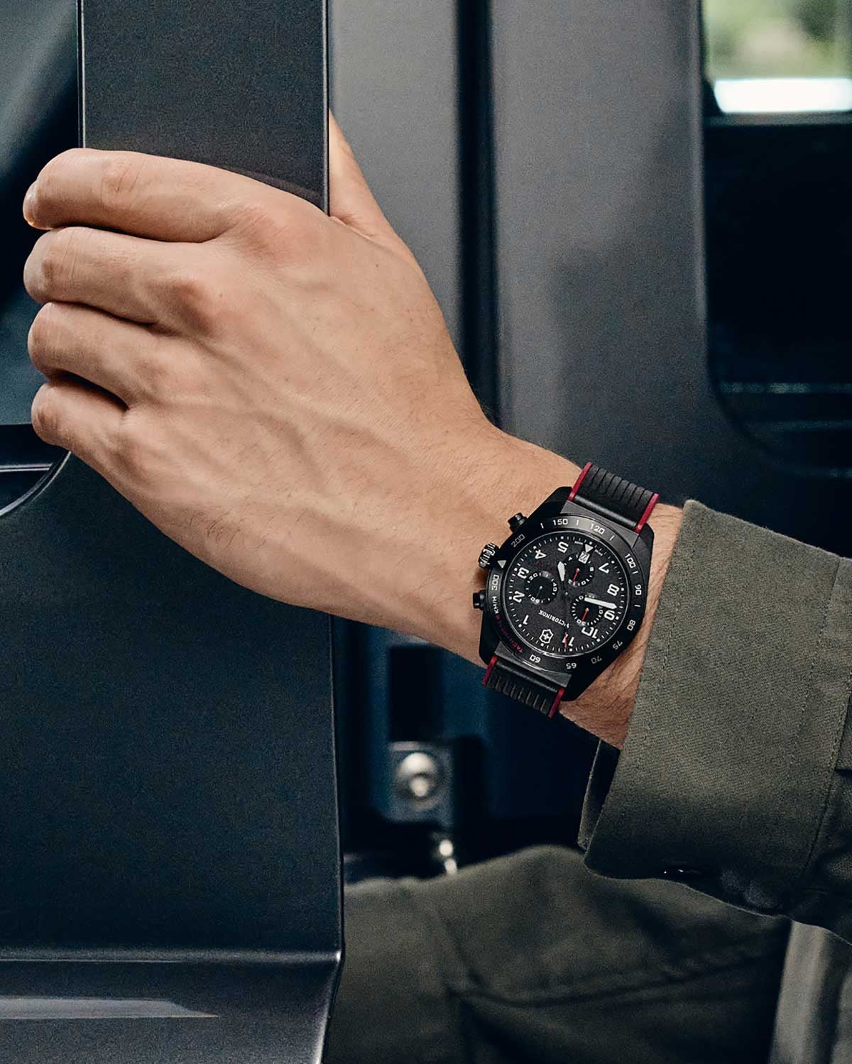 Ρολόι VICTORINOX Swiss Army Chronograph Two Tone Rubber Strap