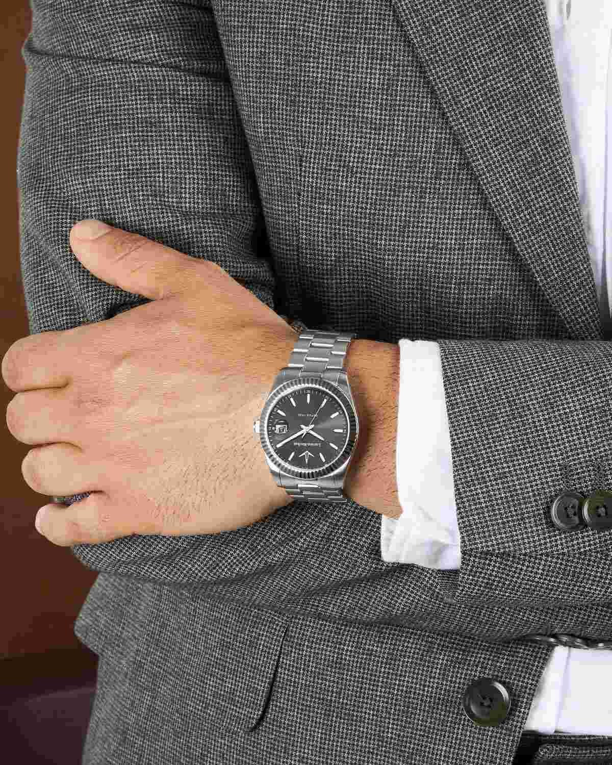 Ρολόι LUCIEN ROCHAT Bienne Silver Stainless Steel Bracelet
