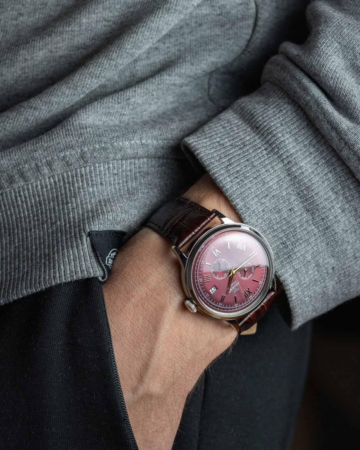 Ανδρικό ρολόι ORIENT Classic αυτόματο με καφέ δερμάτινο λουράκι