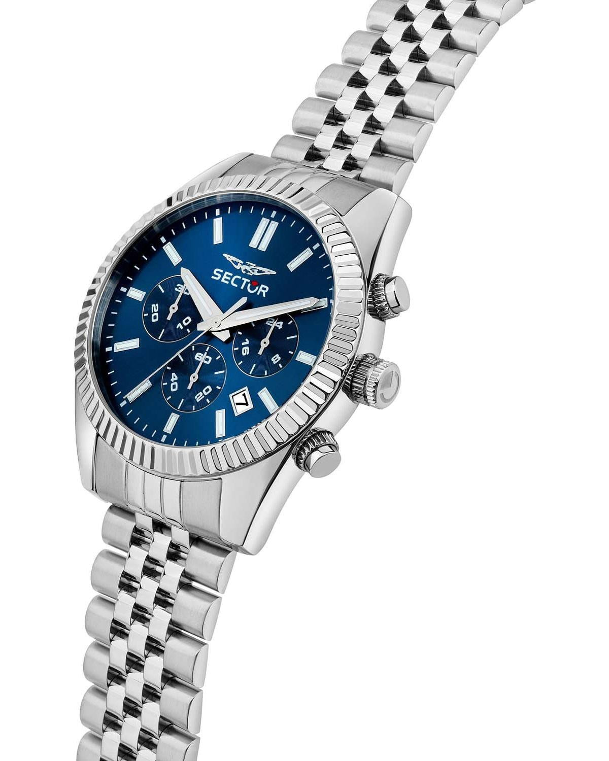 Ρολόι SECTOR 240 Chronograph Silver Stainless Steel Bracelet