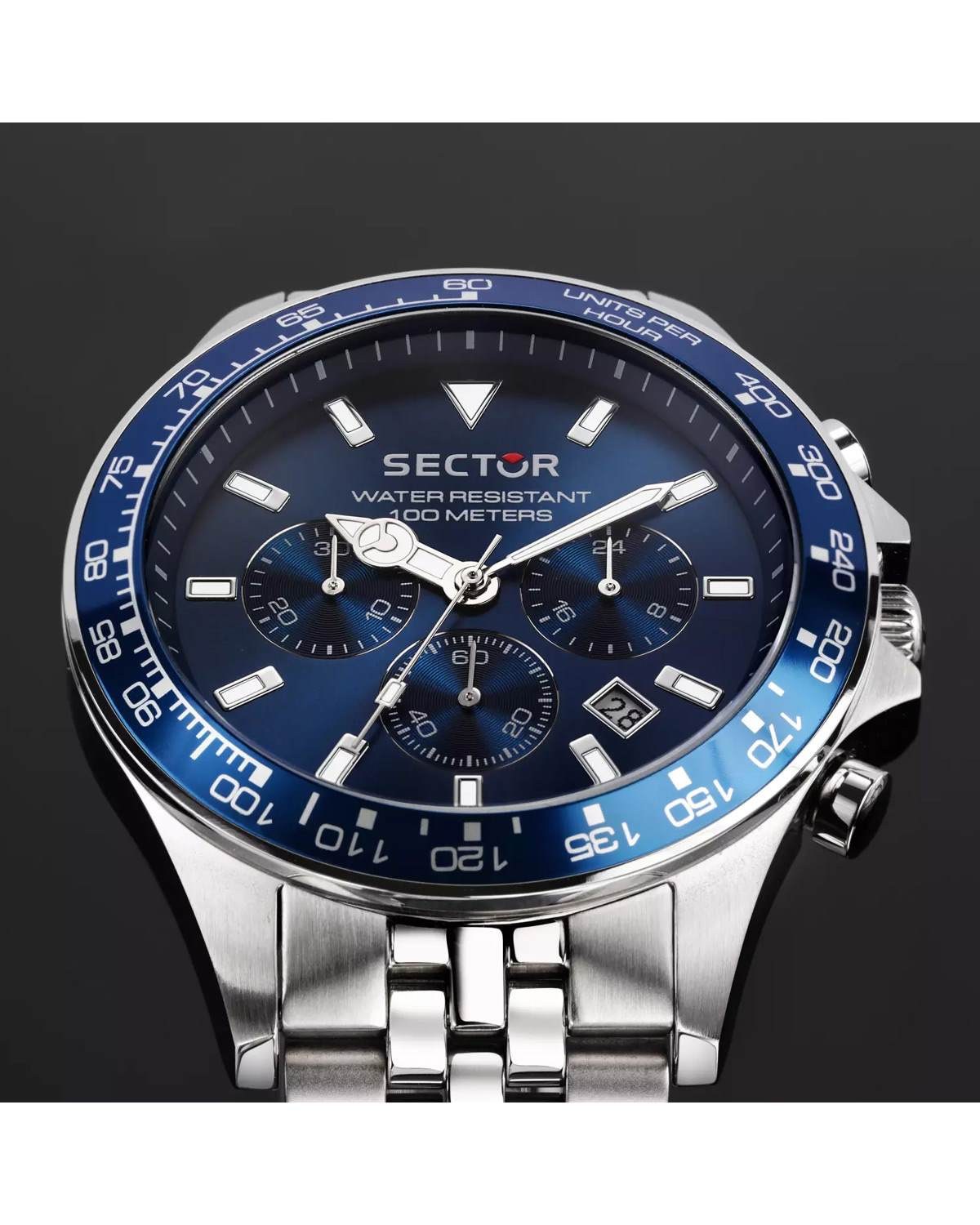 Ρολόι SECTOR 230 Chronograph Silver Stainless Steel Bracelet