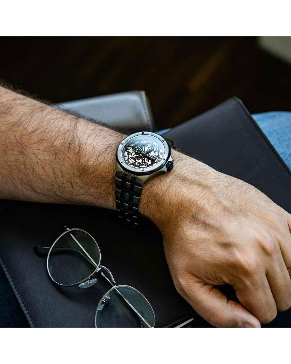 Ρολόι EDOX Delfin Mecano Automatic Two Tone Stainless Steel Bracelet