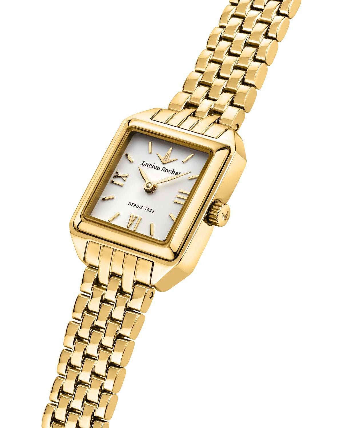 Ρολόι LUCIEN ROCHAT Aurorae Gold Stainless Steel Bracelet