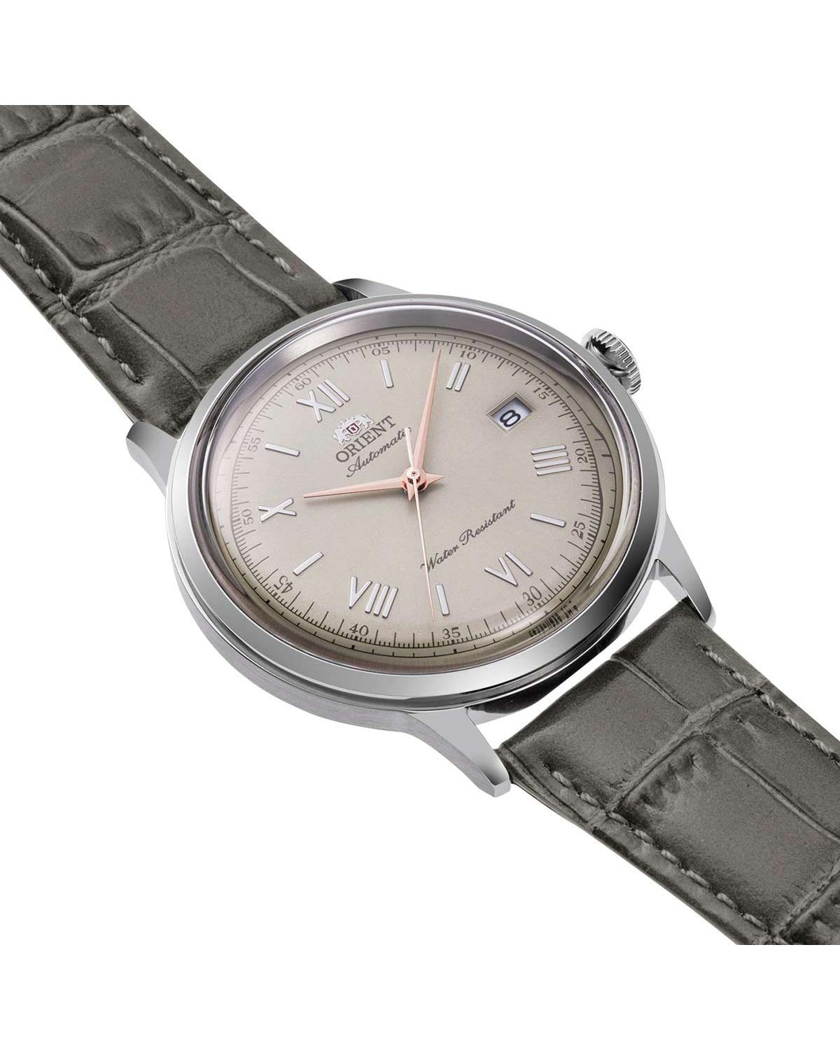 Ρολόι ORIENT Classic Bambino Automatic Olive Oil Leather Strap