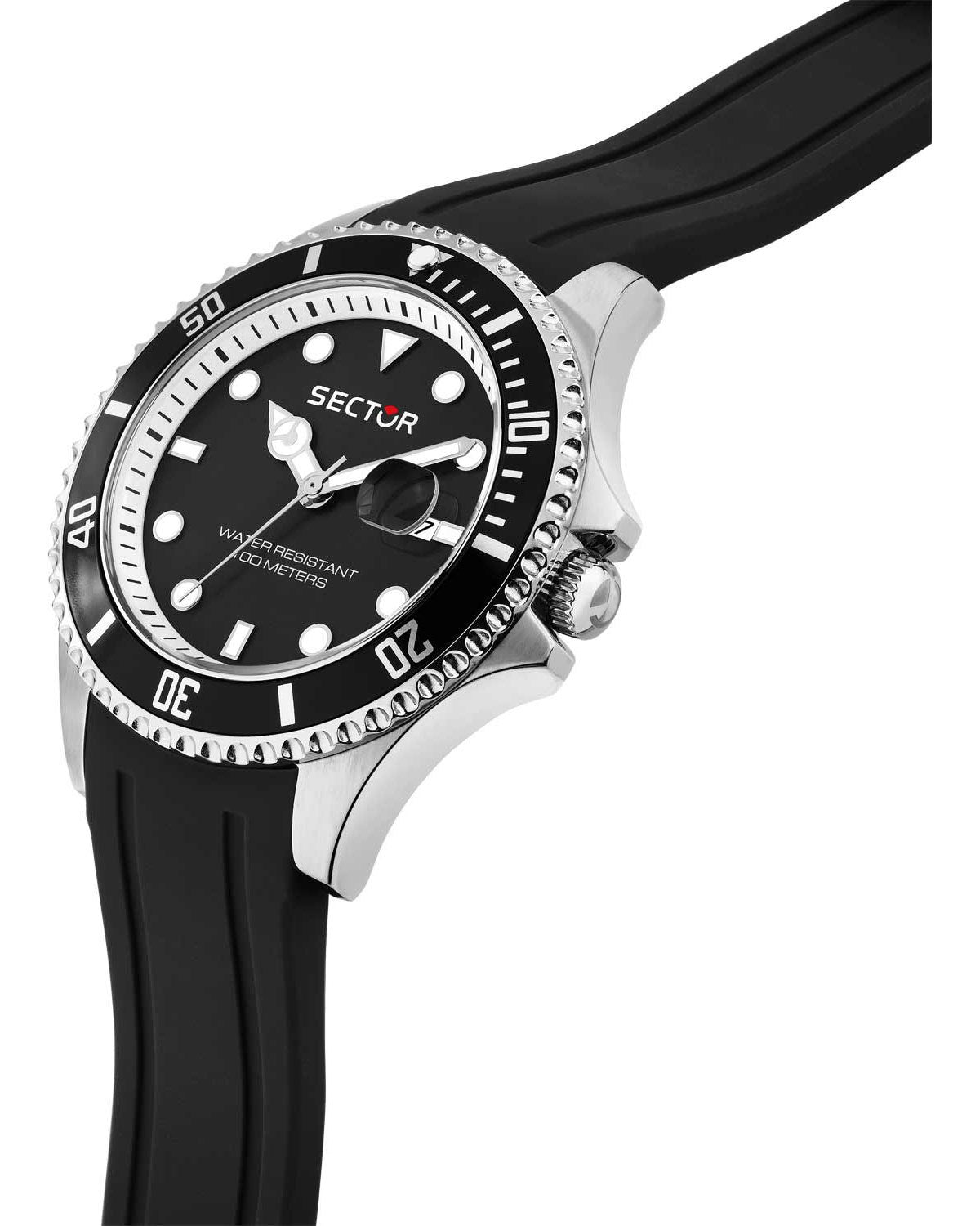 Ρολόι SECTOR 230 Black Silicone Strap