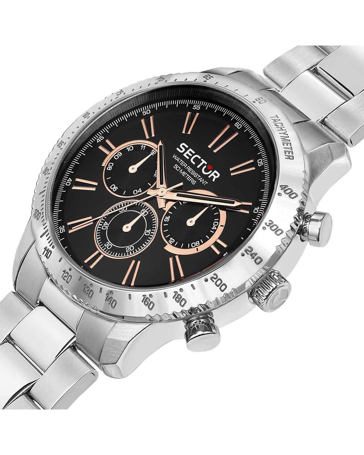 Ρολόι SECTOR 270 Chronograph Silver Stainless Steel Bracelet
