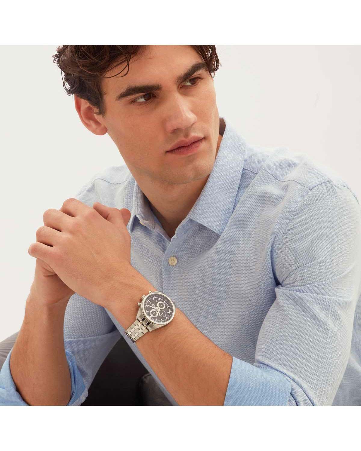 Ρολόι BREIL Tribe Sky Volt Chronograph Silver Stainless Steel Bracelet