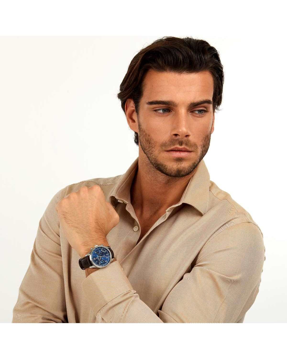 Ρολόι LUCIEN ROCHAT Montreux Chronograph Brown Leather Strap