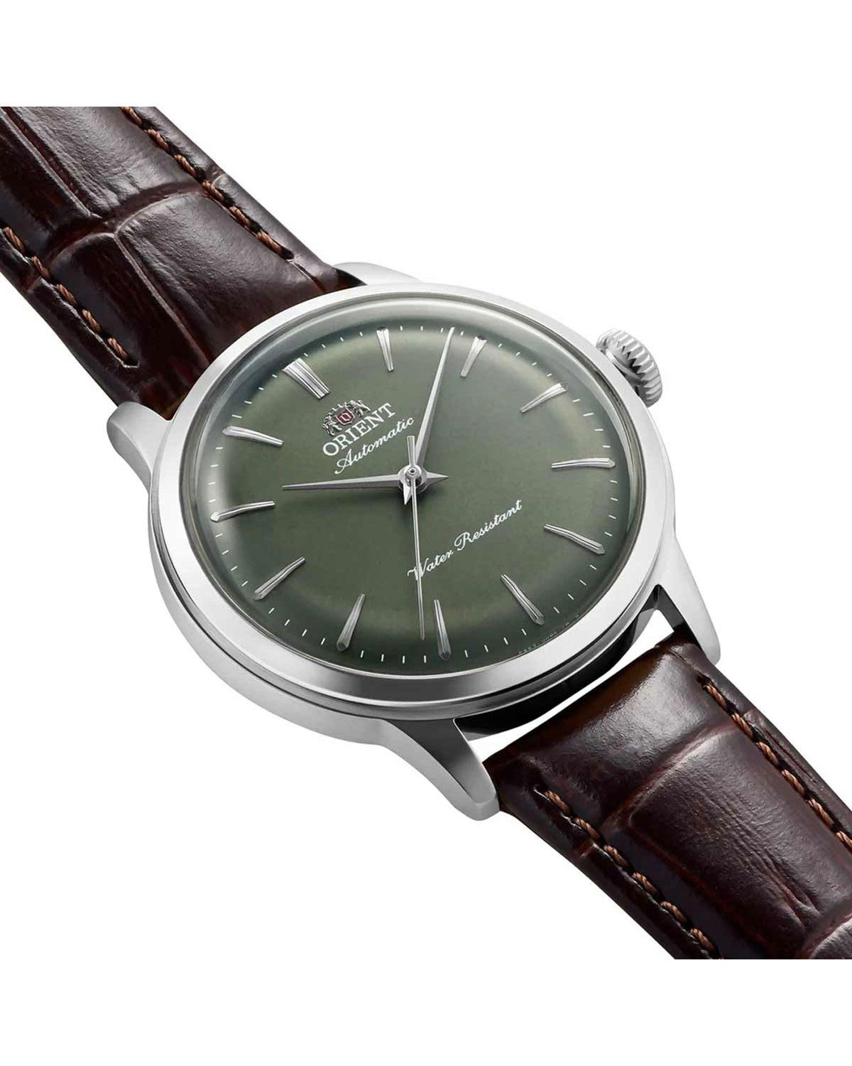 Ρολόι ORIENT Bambino αυτόματο με καφέ δερμάτινο λουράκι