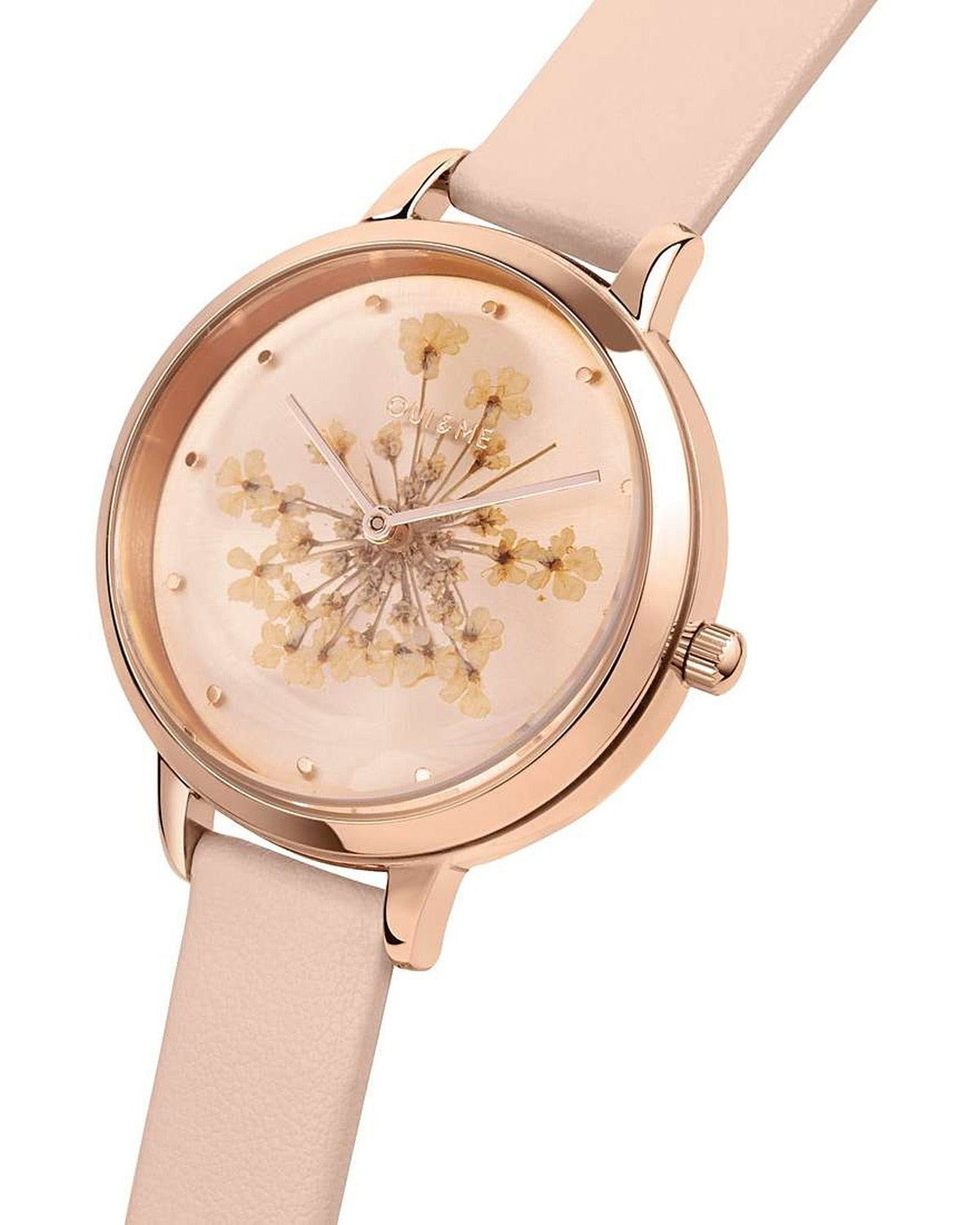 Ρολόι OUI&ME Fleurette Pink Leather Strap