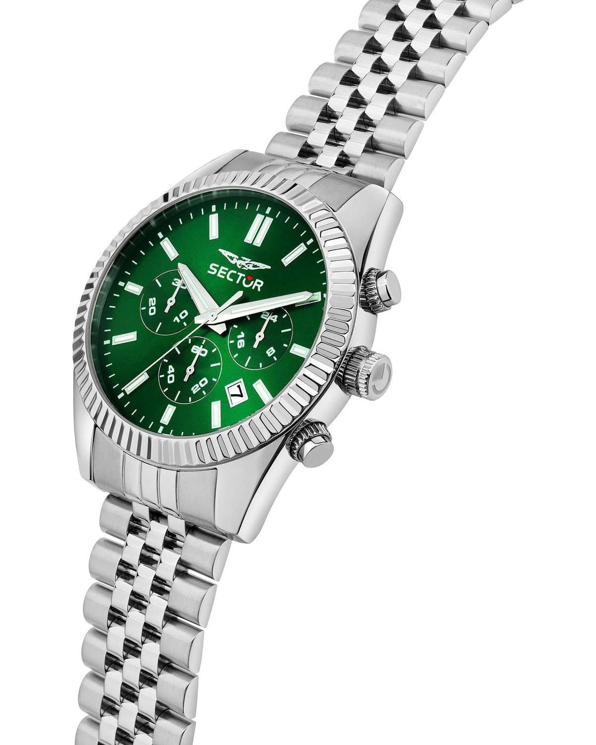 Ρολόι SECTOR 240 Chronograph Silver Stainless Steel Bracelet
