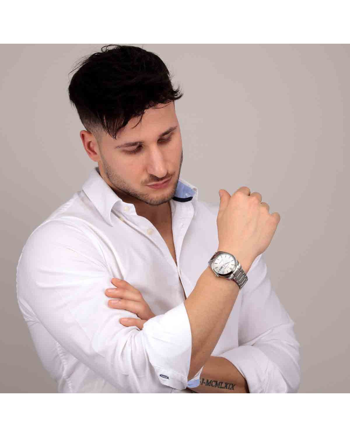 LUCIEN ROCHAT Leman Automatic Silver Stainless Steel Bracelet