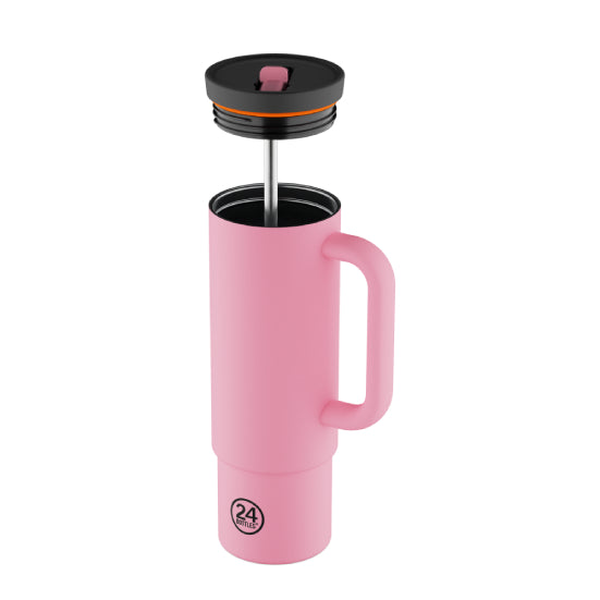 24BOTTLES Straw Cup 800ml Flamingo