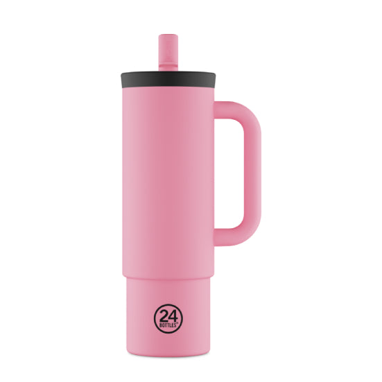 24BOTTLES Straw Cup 800ml Flamingo