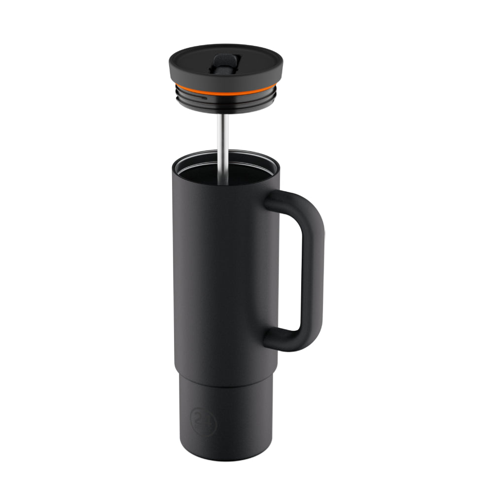 24BOTTLES Straw Cup 800ml Tuxedo Black