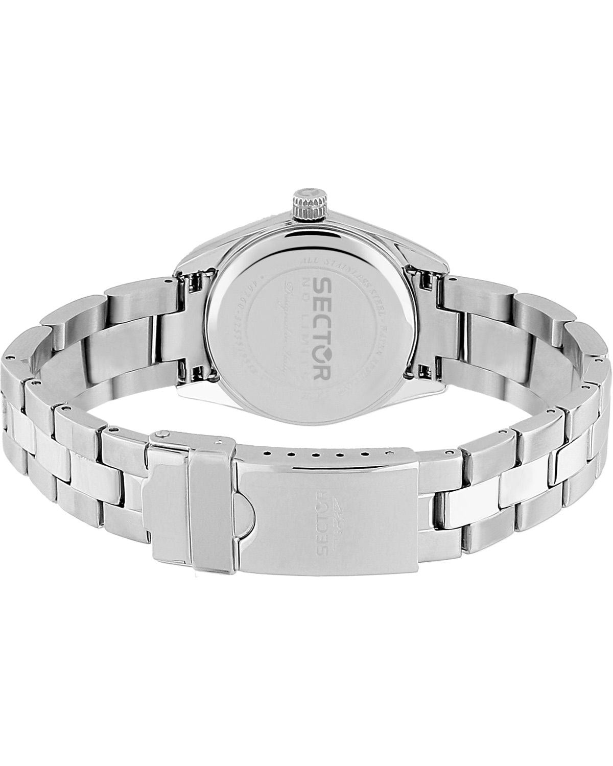 SECTOR 240 Silver Stainless Steel Bracelet