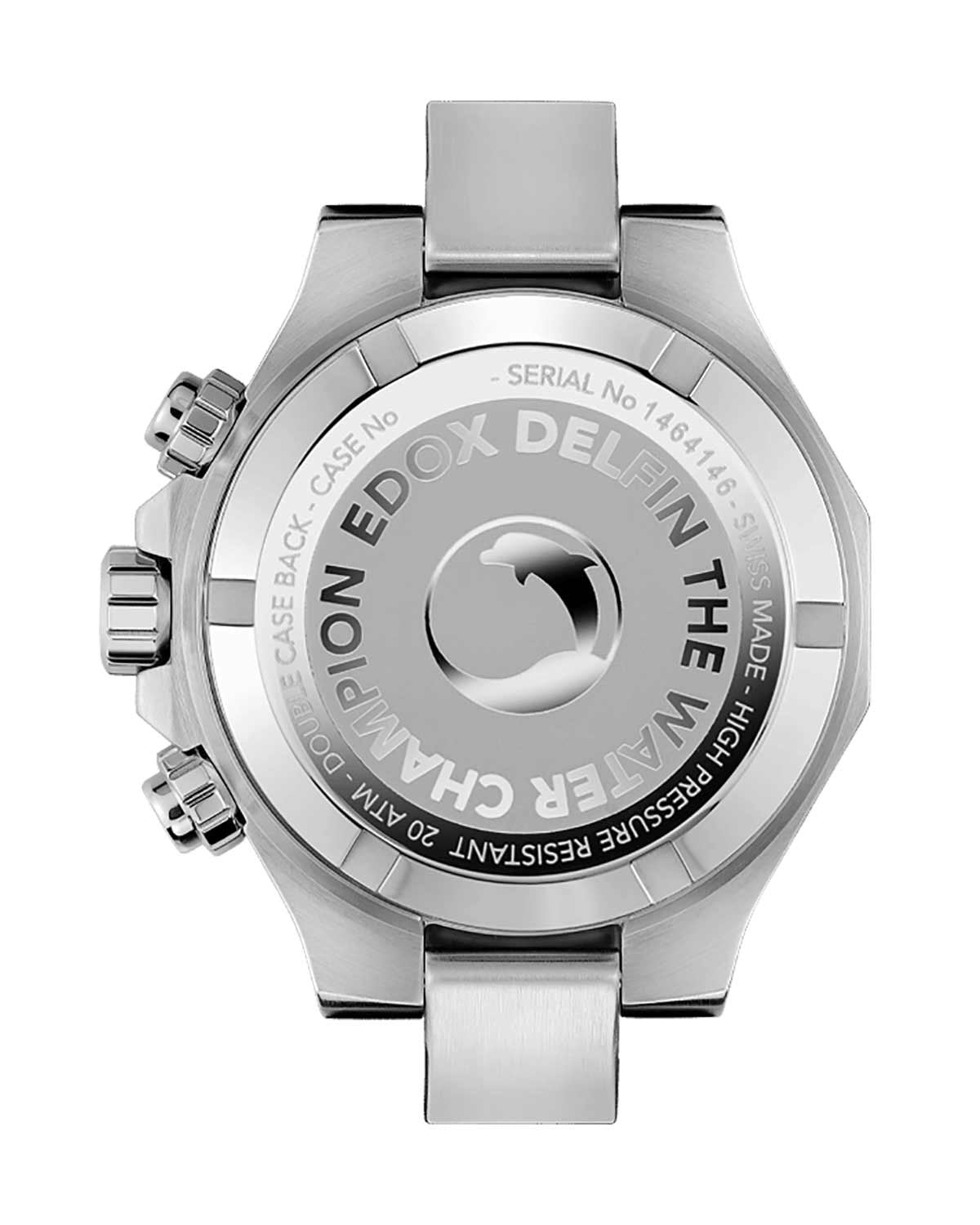 Ρολόι EDOX Delfin The Original Chronograph Silver Stainless Steel Bracelet