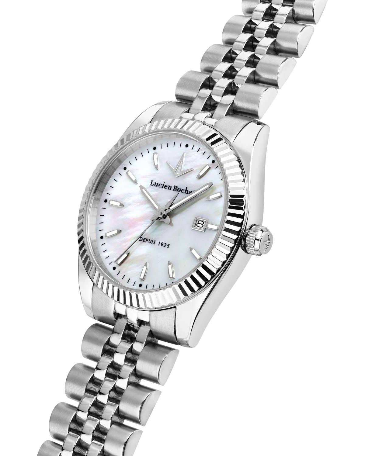 Ρολόι LUCIEN ROCHAT Bienne Silver Stainless Steel Bracelet