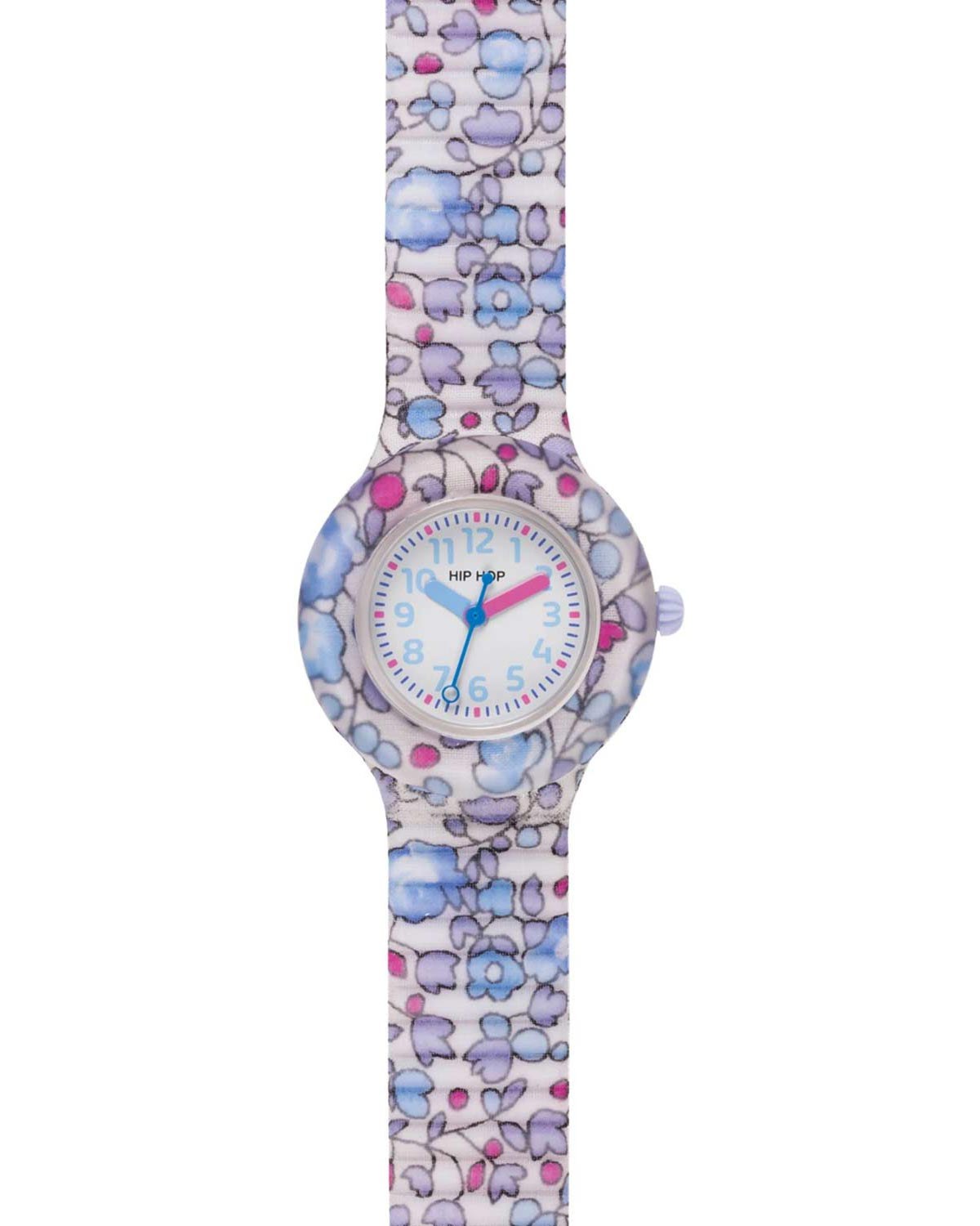 Παιδικό ρολόι HIP HOP Flower Power Light Blue Multicolor Comb. Materials Strap