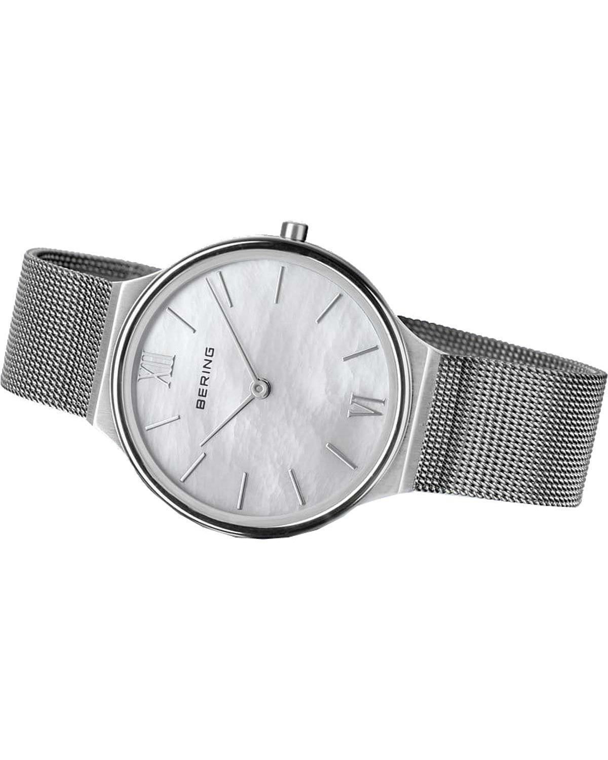Γυναικείο ρολόι BERING Ultra Slim με ασημί μπρασελέ