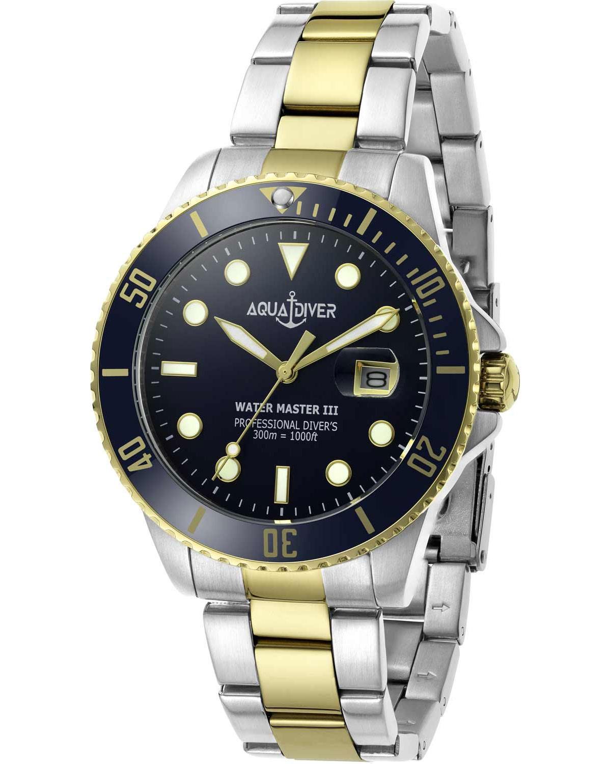 Ρολόι AQUADIVER Water Master III Two Tone Stainless Steel Bracelet