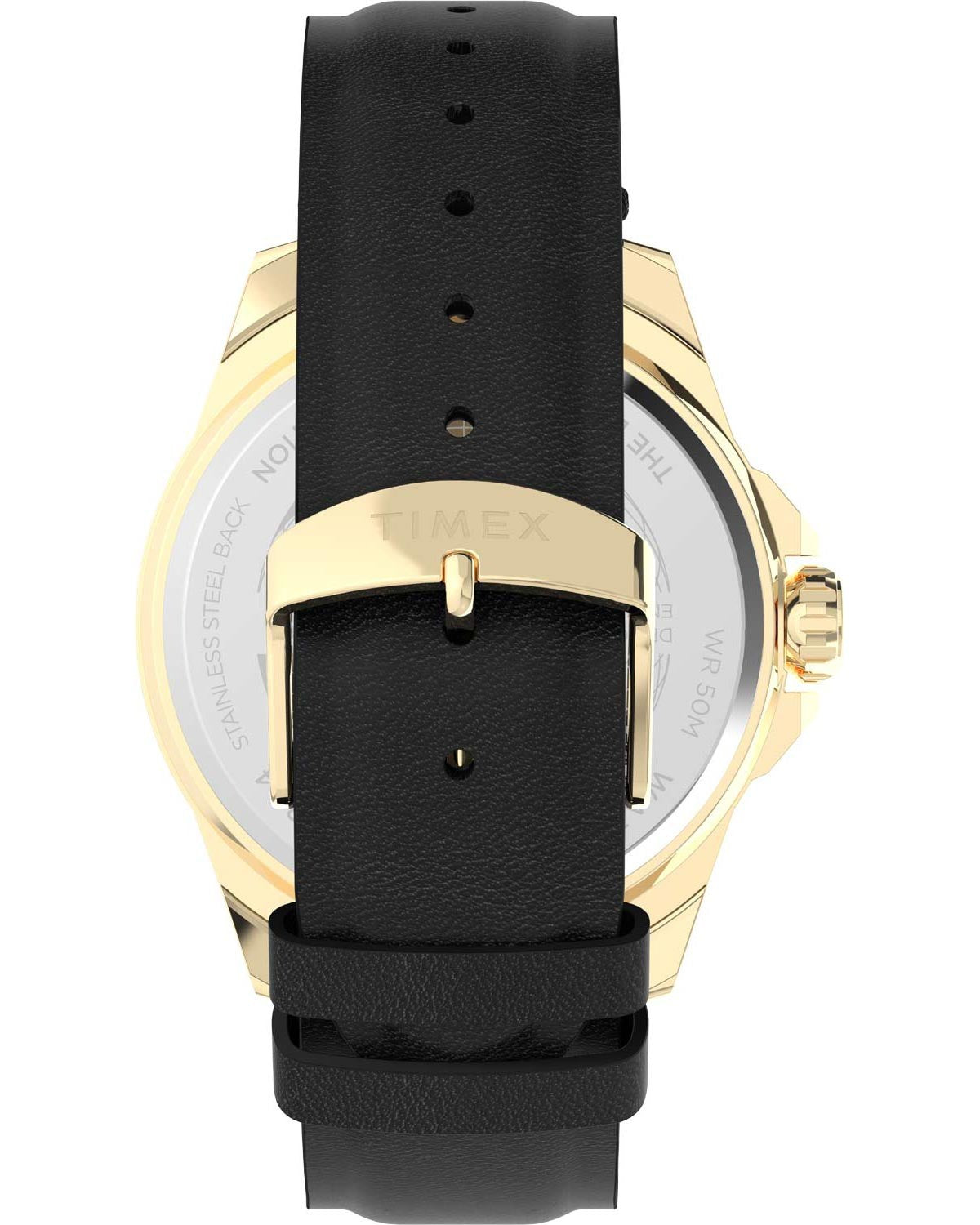 Ρολόι TIMEX Trend Essex Black Leather Strap