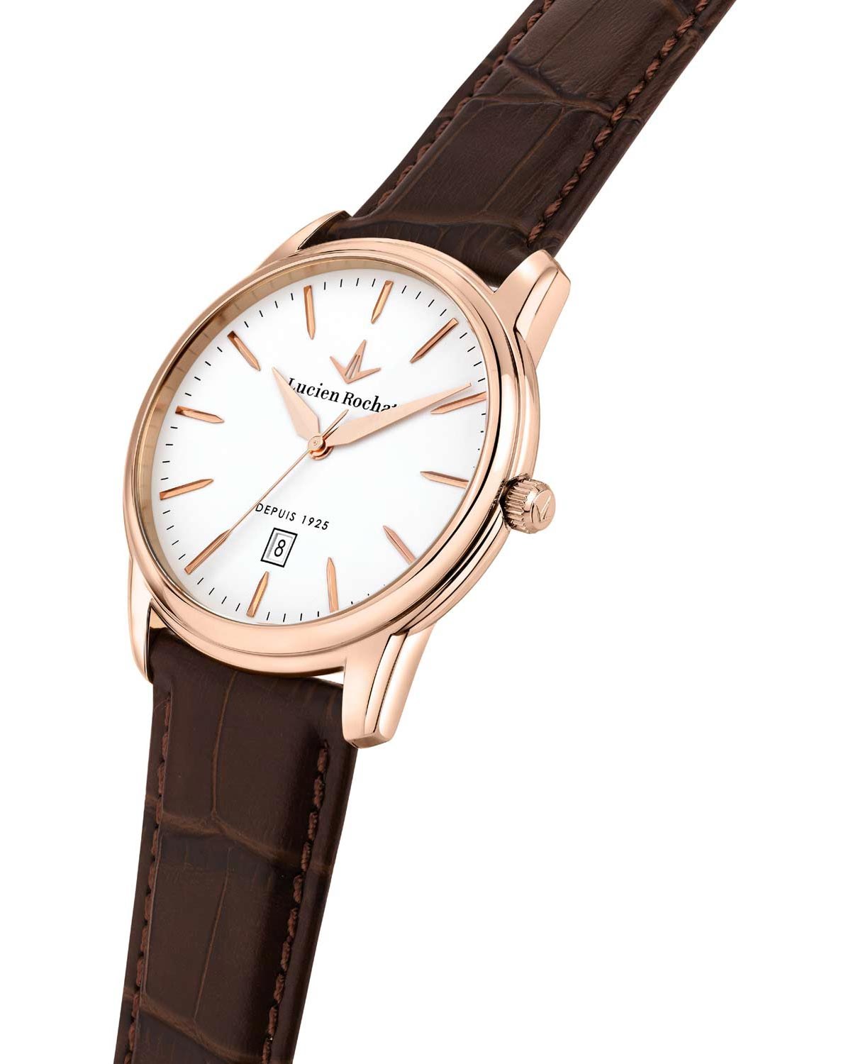 Ρολόι LUCIEN ROCHAT Iconic Brown Leather Strap