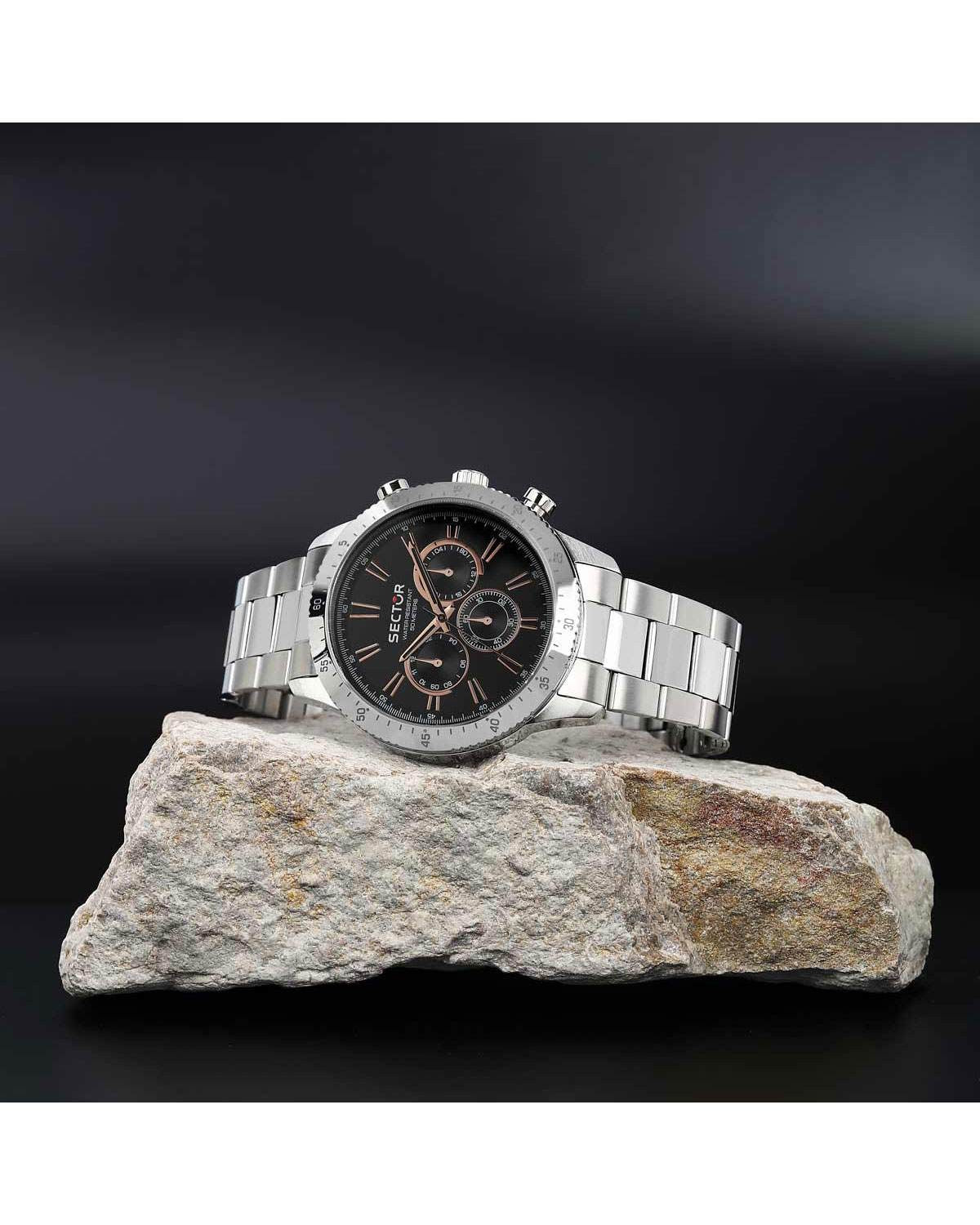 Ρολόι SECTOR 270 Chronograph Silver Stainless Steel Bracelet