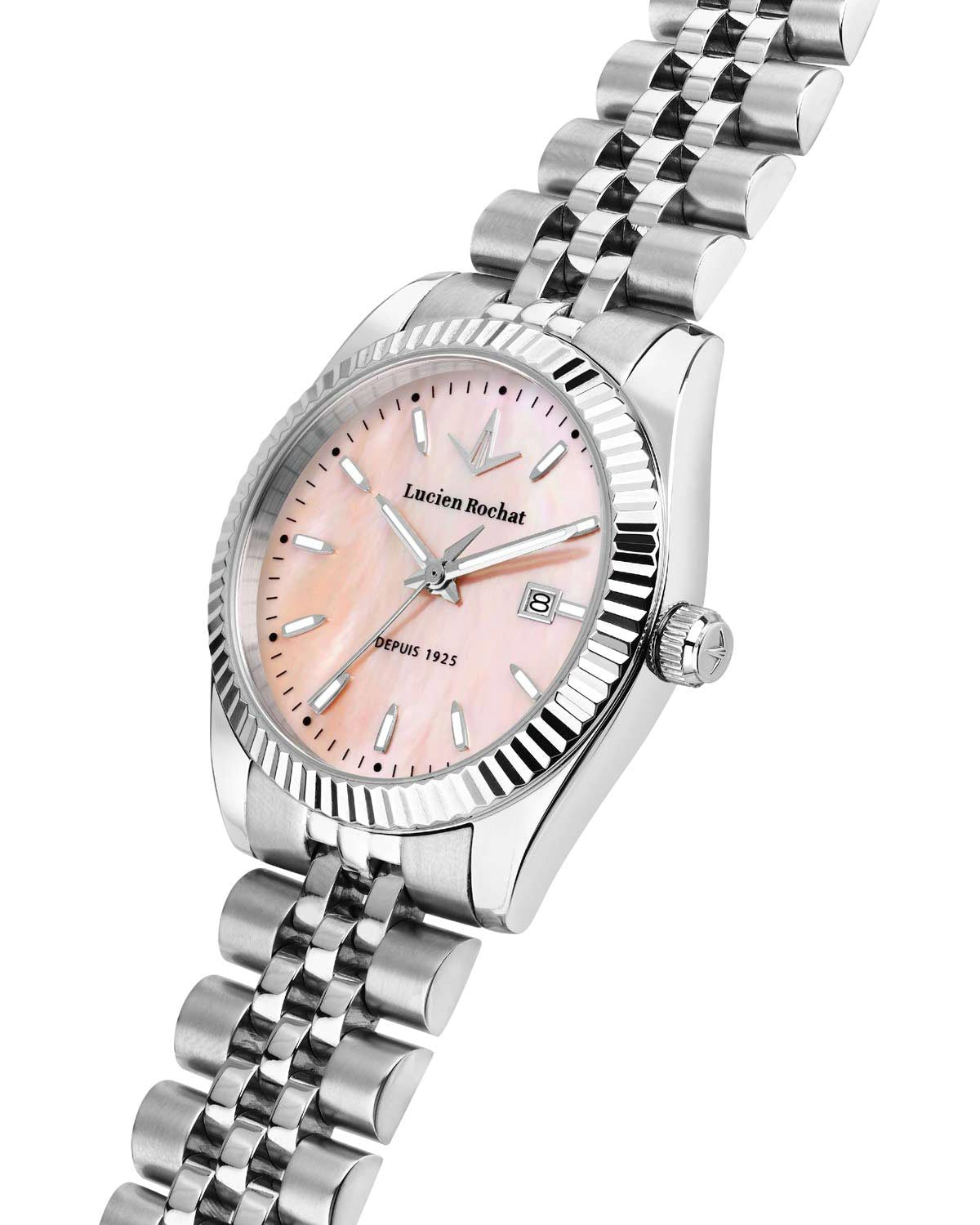 Ρολόι LUCIEN ROCHAT Bienne Silver Stainless Steel Bracelet